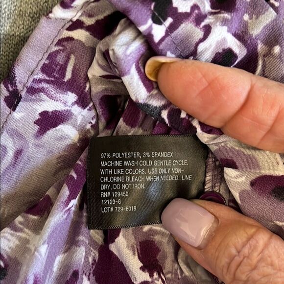 East 5th Purple Button Down Shirt with Notched Collar - Picture 6 of 6